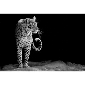 Papel pintado minimalista de animales de <span class=keywords><strong>leopardo</strong></span> 3D, Mural de pared de fondo botánico para sofá, porche, impermeable, a prueba de humedad, antiestático - Product Image 6
