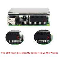 Pantalla táctil TFT LCD de 3.5 pulgadas para Raspberry Pi 3, monitor con resolución de 480*320, carcasa de ABS y ventilador de refrigeración para Raspberry Pi 4 Modelo B, 3B+ y 3B