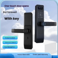 3D-Gesichtserkennung Tuya WiFi APP Smart Lock Schlüsselloser Zugang Fingerabdruck Passwort Karte Cloud-Daten Heim Hotel Großhandel