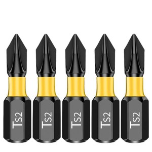 Embout de tournevis Phillips 25 mm T2 à pointe magnétique en acier S2 de qualité industrielle avec finition oxyde noir - Product Image 4