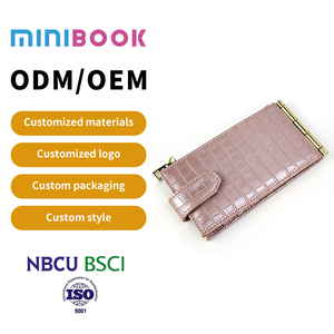 MN venta al por mayor personalizado Croc Pu bolsillos de cuero ranura para tarjeta de crédito cubierta para <span class=keywords><strong>Hobonichi</strong></span> para niñas personalizado señora monedero femenino impermeable - Product Image 1