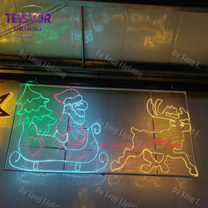 Décoration lumineuse LED de Noël en forme de personnage de dessin animé 2D pour extérieur, jardin, parc, exposition de vacances - Product Image 6