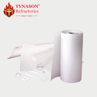 1260 ° Papier en fibre céramique ignifuge C, plusieurs épaisseurs 1 mm-10 mm, papier isolant résistant à la chaleur pour l'étanchéité des fours