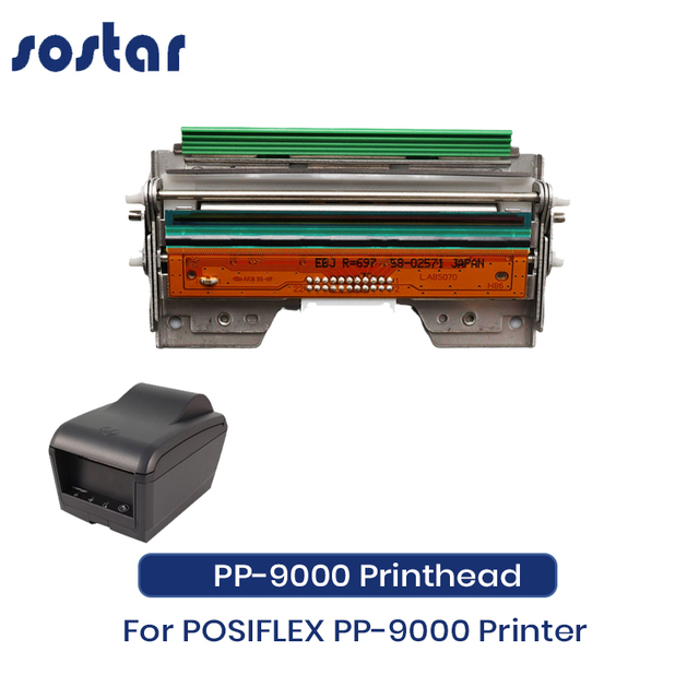 New Original PP9000 Printhead 80MM Receipt Print Component for POSIFLEX PP-9000 Thermal Printer Print Head with Cutter Wholesale