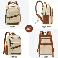 Sac à dos de voyage en cuir PU de haute qualité, imperméable, personnalisé pour étudiants, sac à dos pour ordinateur portable, sacs à dos de créateur