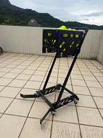 Collecteur de balles de tennis et de pickleball automatique RoboTenni, chariot à balles de tennis, équipement d'entraînement pour les entraînements sur le terrain