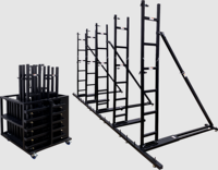 Système de support de mur d'écran LED en alliage d'aluminium TUV avec garantie de 2 ans, support au sol pour écran LED, système de treillis pour écran LED
