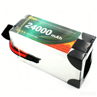 Paket Baterai LiPo Tingkat Tinggi, 24000MAh, 25C, Kapasitas Besar, 6S 7S 12S 14S