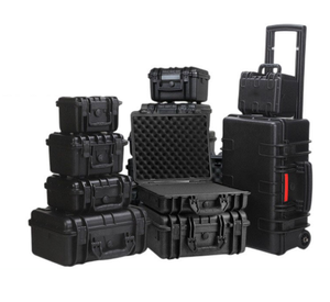 DF OEM ODM Vente en gros Étui de protection pour équipement photo en plastique rigide, étanche et antichoc, grand format, avec roulettes et mousse prédécoupée - Product Image 2