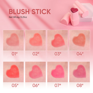 บลัชออนเนื้อครีมรูปหัวใจ MLM สีสันสดใส เนื้อเนียนละเอียด ผลิตภัณฑ์เครื่องสำอางวีแกน - Product Image 2