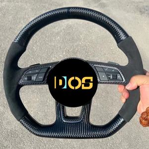 Volant en fibre de carbone DOS compatible avec Audi Q3 Q5 Q7 Q8 Q5L Q7L <span class=keywords><strong>RSQ7</strong></span> QSQ5 RSQ8 RSQ3 A1 A3 A4 A5 A6 A7 A8 B9 B8.5 B8 R8 TT S6 S7 - Product Image 6