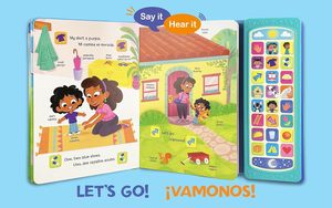 Idioma dual Inglés y <span class=keywords><strong>Español</strong></span> Primeras <span class=keywords><strong>palabras</strong></span> Botón de sonido programable Libro Aprendizaje inteligente para niños y niños en edad preescolar - Product Image 6