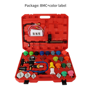 Kit <span class=keywords><strong>de</strong></span> testeur <span class=keywords><strong>de</strong></span> pression <span class=keywords><strong>de</strong></span> <span class=keywords><strong>liquide</strong></span> <span class=keywords><strong>de</strong></span> <span class=keywords><strong>refroidissement</strong></span>, kit <span class=keywords><strong>de</strong></span> testeur <span class=keywords><strong>de</strong></span> compression <span class=keywords><strong>de</strong></span> radiateur, 34 pièces, outil <span class=keywords><strong>de</strong></span> détection <span class=keywords><strong>de</strong></span> fuite du système <span class=keywords><strong>de</strong></span> <span class=keywords><strong>refroidissement</strong></span> - Product Image 6
