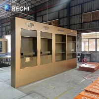 RECHI Présentoir de magasin d'alcool Design Baijiu Présentoir Étagère Comptoir d'esprit Table Vitrine de présentation du vin pour le vin de luxe