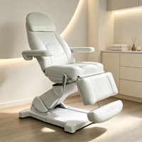 Fauteuil de soin électrique 3 moteurs, lit de traitement cosmétique, repose-jambes séparé, chaise médicale esthétique et de tatouage, dossier réglable en hauteur