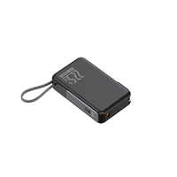 Mini Powerbank 20000mAh Power Banks minces 22.5W Charge rapide Chargeur portable avec adaptateur secteur et câble intégré