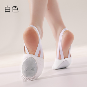 Scarpe da Balletto Marroni Morbide con Tacco Piatto, Tomaia in Tela e Fodera in Cotone per Ragazze, Danza, Ginnastica Ritmica, Ballerine - Product Image 6