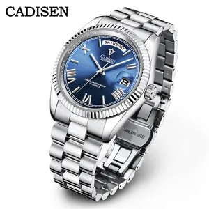CADISEN C8185 Sapphire Glass Watches Men Japan MIYOTA-8285 Movt Men Watch Mechanical Automatic Diver Watch Clock