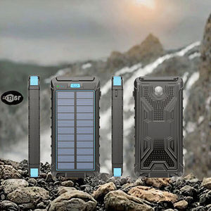 High 10000mAh Li-Polymer Battery Solar Charger Portable Outdoor <b>Camping</b> <b>Power</b> <b>Bank</b> Quick Charge 25W LED Display Dual USB Type-C - Product Image 3