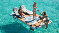 Favorite 2025 Qualité Assurée Loisirs Île Coussin Tapis Teck Plate-Forme Flottant Gonflable Dock pour Mer