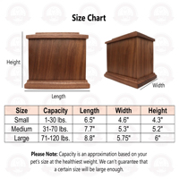 Urna para Mascotas SDD Personalizable de Fábrica con 20 Años de Experiencia, Hecha de Madera de Paulownia y Abeto para Entierro, Fabricada en Shandong