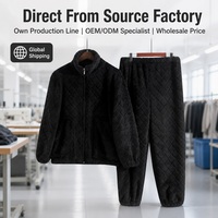 Ensemble de vêtements de détente en polaire sherpa confortable et chaud FEIYUE RTS, directement de l'usine, en stock