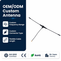 Antenne FPV omnidirectionnelle à polarisation verticale en forme de T 915 MHz, étanche, pour extérieur, longue portée, pour course FPV, quadricoptère