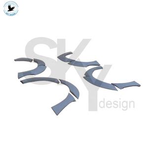 Kit de carrosserie de pare-chocs de voiture pour Porsche Macan HM style lèvre avant diffuseur arrière jupes latérales spoiler arrière - Product Image 5