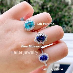 خواتم خطوبة كبيرة من الحجر 22 قيراط مجوهرات فضة وعد بالمجوهرات للنساء - Product Image 6