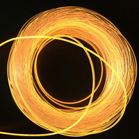 Barre de guidage de lumière à fibre optique 121 2mm 3mm, gaine en matériau souple malléable, cœur solide, éclairage ambiant automobile