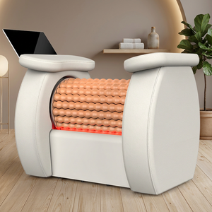 Rouleau de massage en bois automatique à rotation 360°, machine de modelage corporel certifiée CE, drainage lymphatique, cellulite - Product Image 1