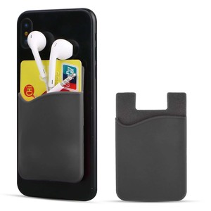 Carteira de silicone para celular, porta-cartões de crédito com logotipo impresso personalizado, carteira para celular, oferta imperdível - Product Image 2