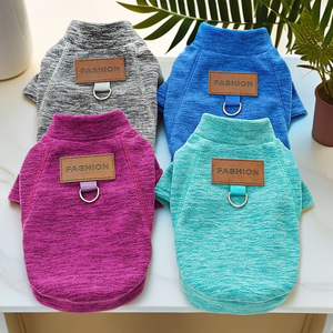2026 nueva llegada ropa personalizada para perros XS tamaño suave Jean abrigo para mascotas para perros pequeños medianos patrón sólido Chaleco de mezclilla para perros para verano - Product Image 3