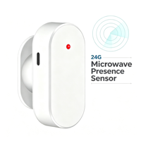 Sensor Gerak PIR dengan Kontrol Aplikasi Smart Life Tuya Otomatisasi Rumah Sensor Gelombang Mikro 24G mm Sensor Kehadiran USB Charge Presense Sensor