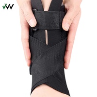 Protège-cheville pour chaussures, support double plaque en aluminium avec sangle de compression et couvre-pied élastique