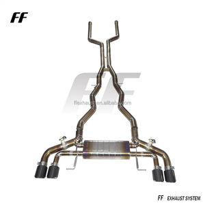Escape de aleación de titanio con sonido gruñido Catback para <span class=keywords><strong>Bmw</strong></span> <span class=keywords><strong>M8</strong></span> F91 F92 F93 4,4 T S63 <span class=keywords><strong>V8</strong></span> con válvulas de silenciador accesorios de coche tubos - Product Image 2