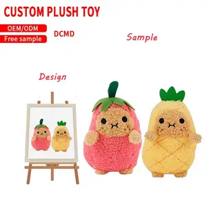 Cpc Fabriek Custom Pluche Pop Fruit Pluche Pop Schattige Super Schattige Pop Ananas En Aardbei Knuffel