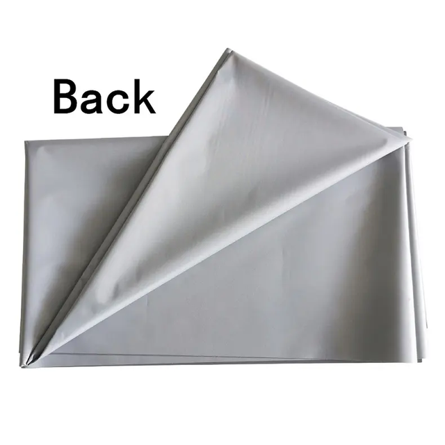 Projector Screen 100 Inch 4:3/16:9 4K HD Foldable Silver Portable Projection Movies Screen for Home Theater Outdoor Indoor