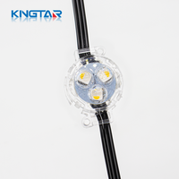 30mm 3 LED DC 12V RGBW Pixels LED à lumière ponctuelle IP67 Étanche Durable Éclairage extérieur pour paysages et avant-toits Blanc chaud Haute luminosité