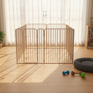 Heavy-Duty Collapsible Dog Solid Simple Breathable Exercise Pen Powder-Coated High Quality Durable <strong>Pet</strong> Fence Large Movable <strong>Run</strong> - Product Image 4