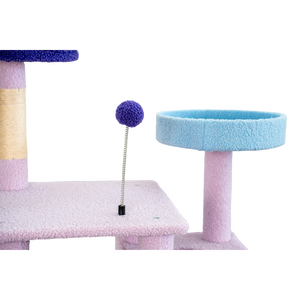 Modern Lüks Ahşap Sisal Halat Tarzı Kedi Ağacı Kulesi Toptan Büyük Kedi Evi Evcil Hayvan Mobilyası Şık Kedi Tırmalama Ağacı - Product Image 5