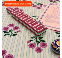 Elegante y Moderno Juego de Mahjong Plegable de Acrílico de Lujo para 4 Jugadores, Ideal para Póker y Entretenimiento en Despedidas de Soltera y Fiestas de Té