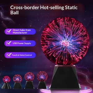 โคมไฟตกแต่งบ้าน ลูกบอลแสงประดิษฐ์ ไอออน แอลอีดี แก้วเรืองแสง ไฟกลางคืนแบบ USB หลอดไฟขนาดเล็กสำหรับห้องนอน - Product Image 1