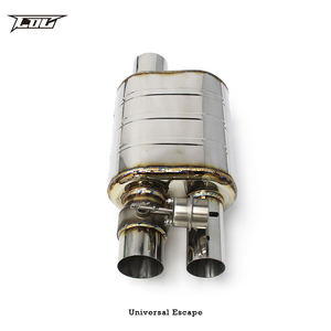 COC यूनिवर्सल वाल्व मफलर स्टेनलेस स्टील निकास पाइप मफलर इनटेक पाइप व्यास 63MM 70MM 76MM - Product Image 3