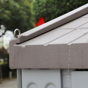 Abri extérieur en plastique HDPE simple de taille moyenne pour le stockage dans le jardin Abri extérieur de stockage Petite maison mobile - Product Image 6