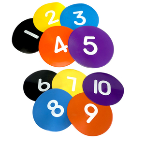 Cône d'agilité souple antidérapant marqueurs d'entraînement d'agilité points de sol cônes de terrain plats pour le football football basket-ball - Product Image 1