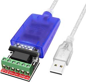 Câble adaptateur convertisseur de port série USB vers RS422 RS485 avec puce FTDI, compatible <span class=keywords><strong>Windows</strong></span> <span class=keywords><strong>10</strong></span>, 8, 7, XP et Mac, avec protection <span class=keywords><strong>ESD</strong></span> - Product Image 1