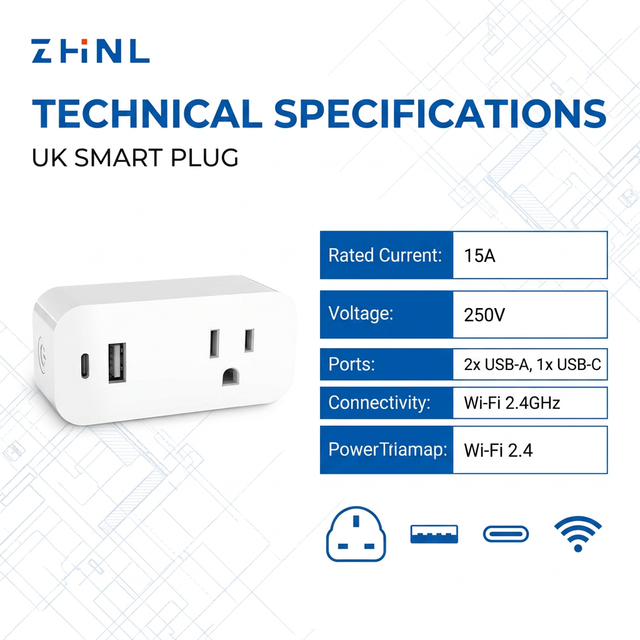 Type C USB Plug UK Smart Power Wall Household Wifi Remote Control Timing Intelligent Smart Plug Outlet for Home Appliances