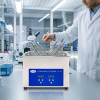 Pembersih Ultrasonik Digital Industri Elektrik 200W 2-30L dengan Tangki 20 Galon untuk Pengolahan Makanan dan Penghilang Lemak