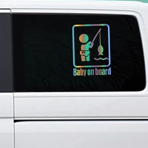 <span class=keywords><strong>Pegatina</strong></span> <span class=keywords><strong>Personalizada</strong></span> Autoadhesiva para Interiores de Automóviles con Diseño de Bebé, Vinilo Impermeable, Accesorio Decorativo para Automóviles - Product Image 2
